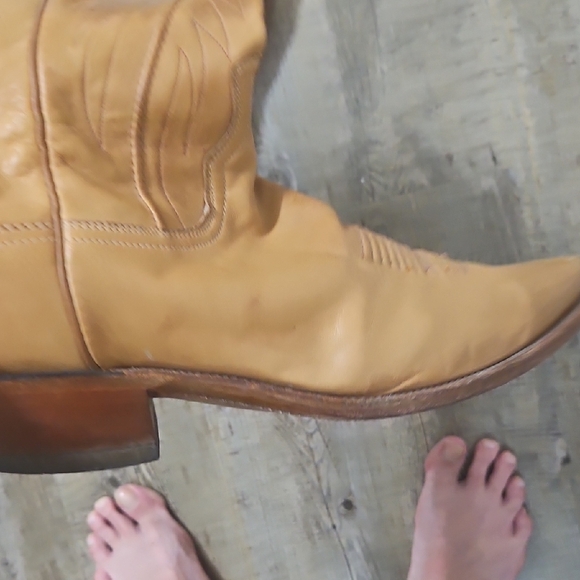 Lucchese Brown Cowboy Western Boots - Picture 9 of 10